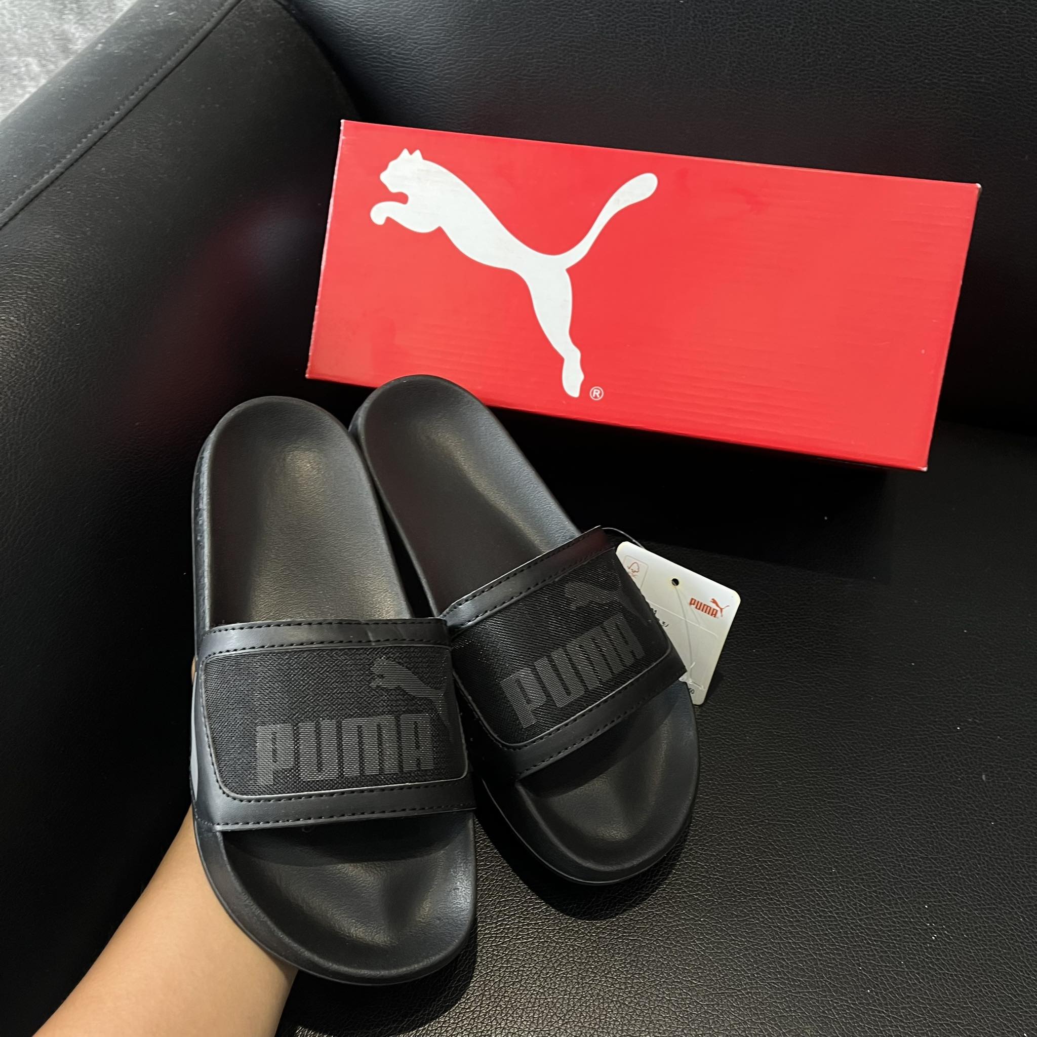 Dép chính hãng puma leadcat ftr mono đen shop xám store