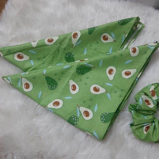Bandana trái bơ cực đẹp - khăn đội đầu hottrend