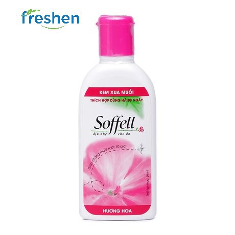 Soffell- Kem xua muỗi,hương hoa 60 ml - Y TẾ ARSENIO