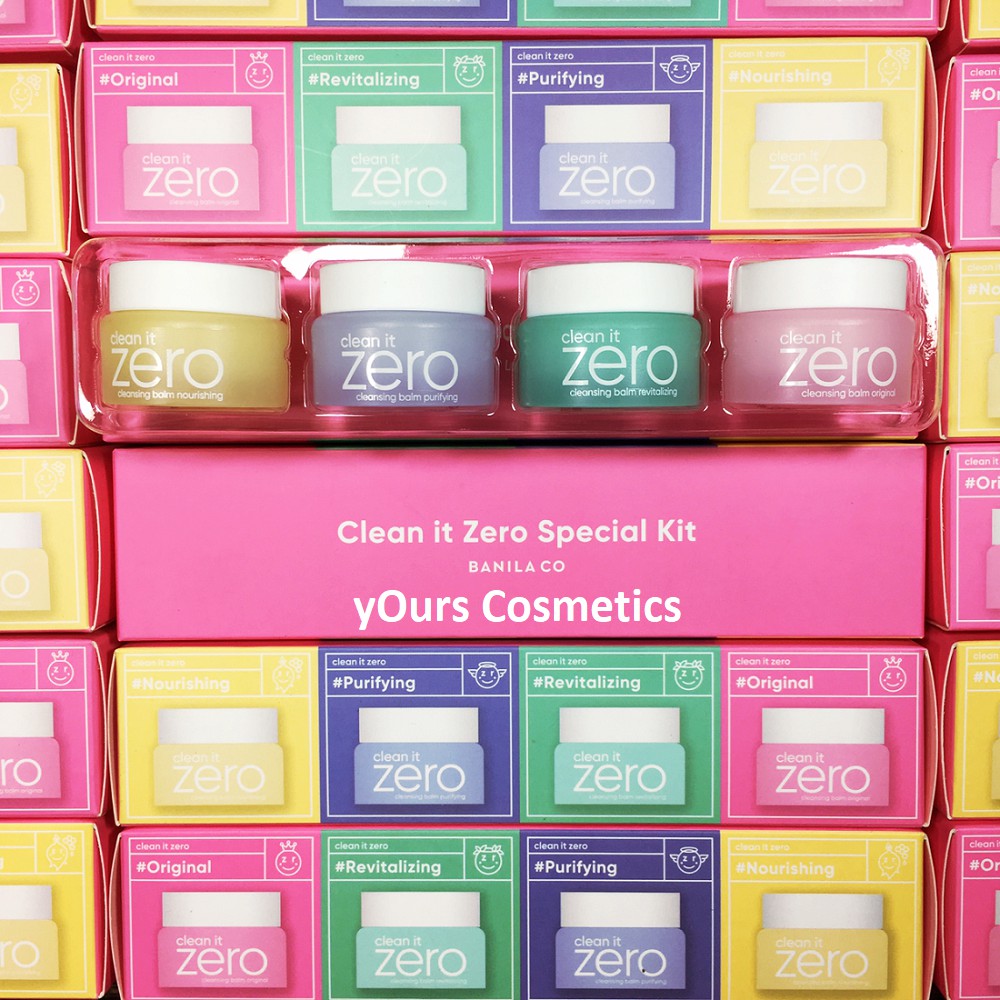 Set 4 sáp tẩy trang clean it zero mini