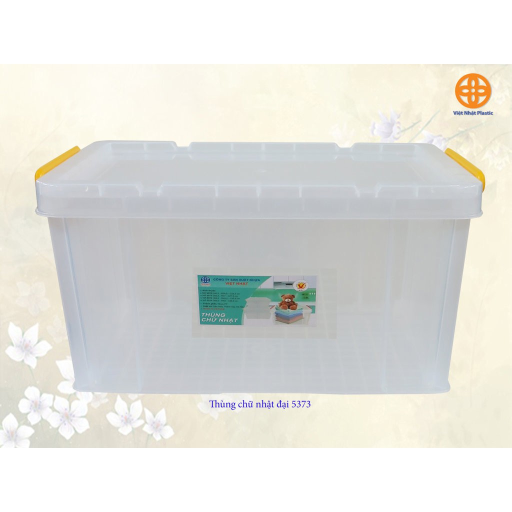 Thùng chữ nhật đại 5373 Nhựa Việt Nhật