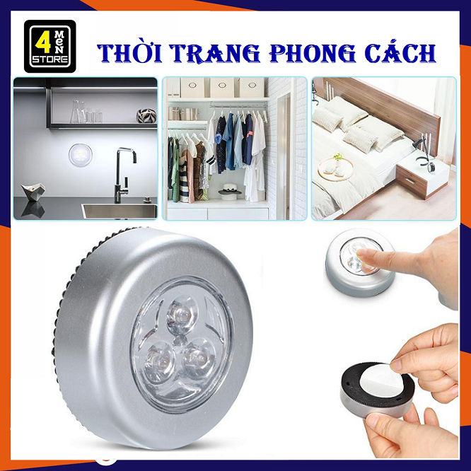 Bóng Đèn Led Dán Tường 3 Bóng Siêu Sáng - Đèn LED Dán Tường 3 Bóng Cảm Ứng Chạm - Đèn LED treo tường - Đèn