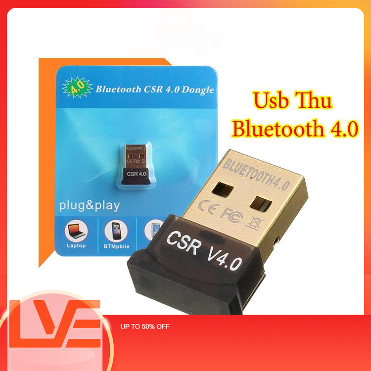 Usb Bluetooth, Usb Thu Blutooth 5.0 Không Dây Cho Pc Win 10/8/7 tự nhận thiết bị không cần cài đặt drive