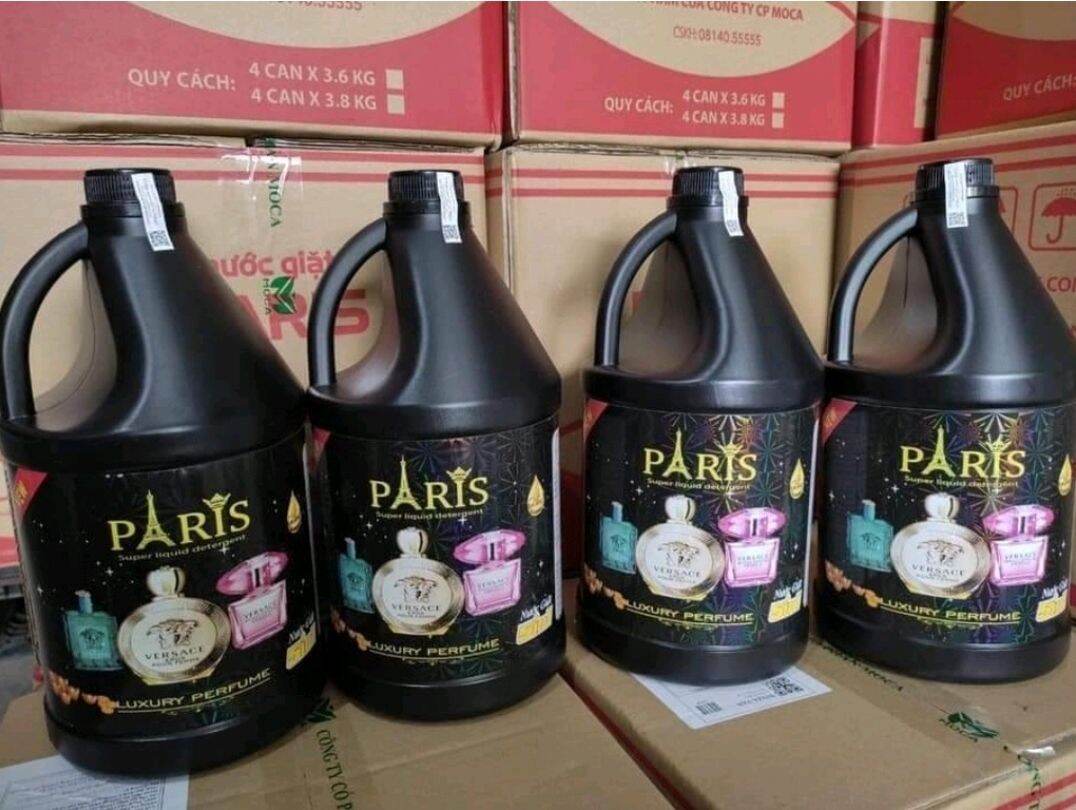 Nước giặt Paris 3.6L hương nước hoa Pháp , nước giặt số 1 được các chị em tin dùng
