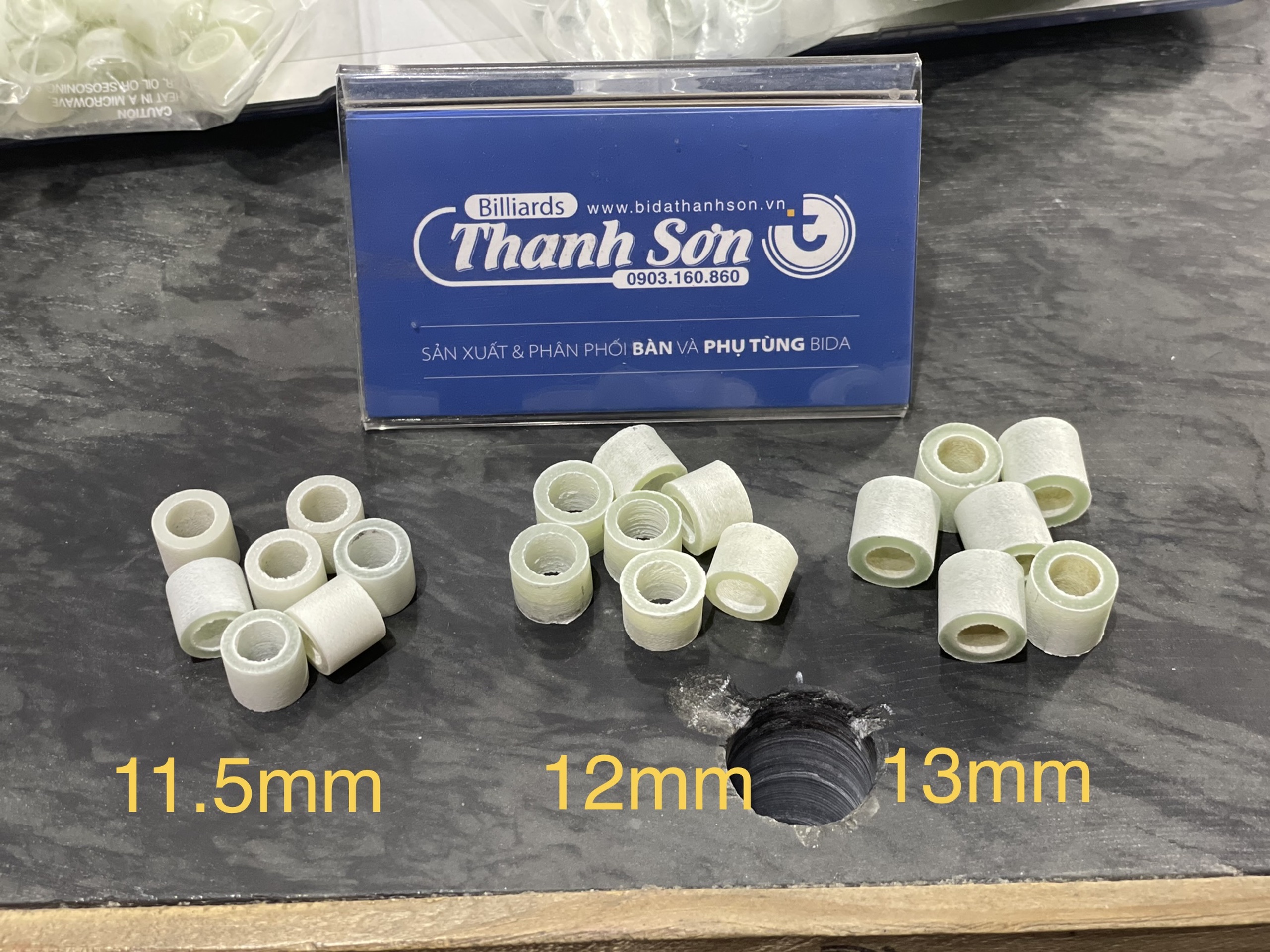 [Set 10 cái ] Phíp cơ Bida - Phíp Sừng 11mm, 12mm, 13mm