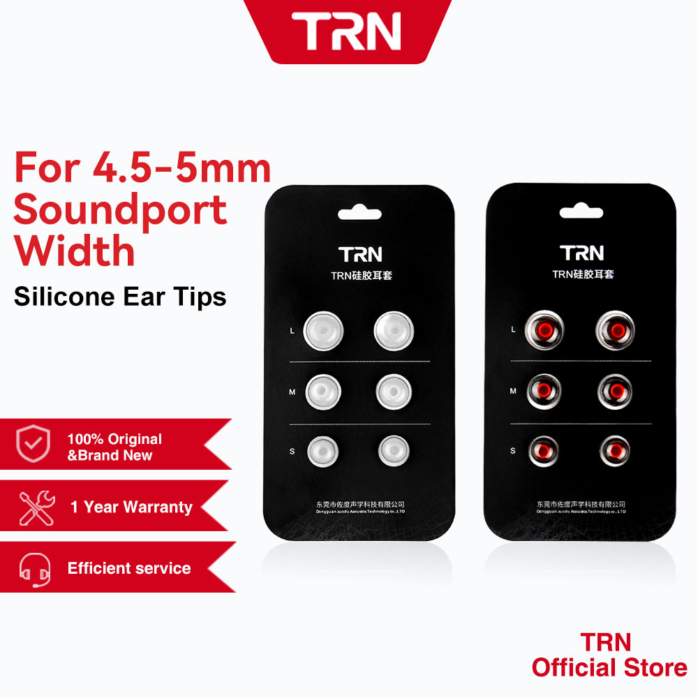 TRN 3 Pairs6pcs L M S In Ear Tips Earbuds Earphone Silicone Eartips Ear