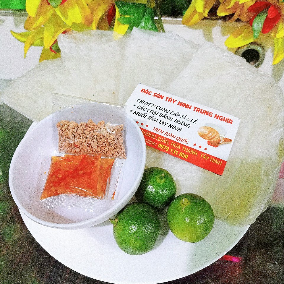 [ 1 bịch ] BÁNH TRÁNG SATE DẦU TẮC TRUNG NGHĨA