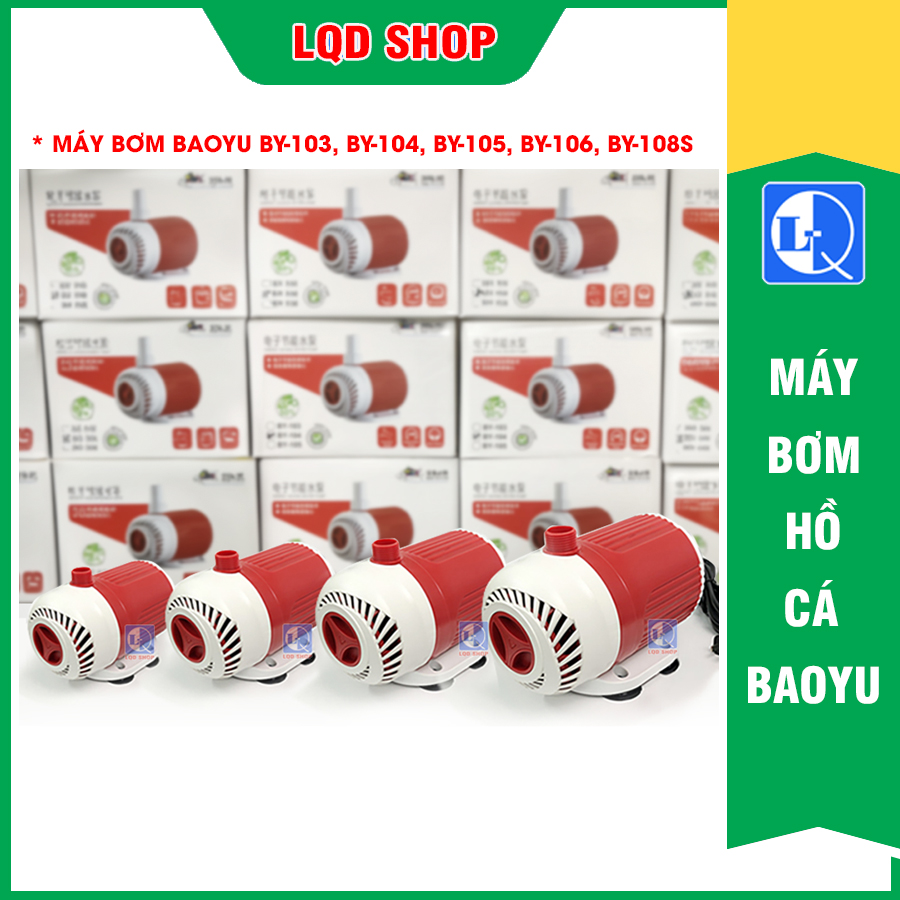 Máy bơm by 103, by 104, by 105, by 106 | máy bơm hồ cá baoyu | trục sứ, hoạt động yên tĩnh, bền bỉ