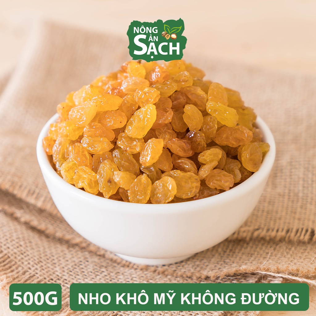 Nho Khô Mỹ Lion 100% Không Đường - Nho Vàng Không Hạt 500g