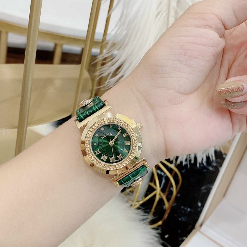 (Versace) Đồng hồ nữ Versace dây da mã Vs1893 tinh tế sang trọng lôi cuốn - Bảo hành 12 tháng