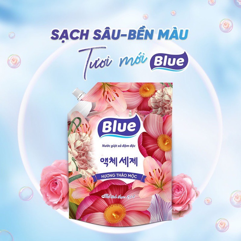 Nước giặt Cao Cấp Hàn Quốc 2L Blue Chính Hãng