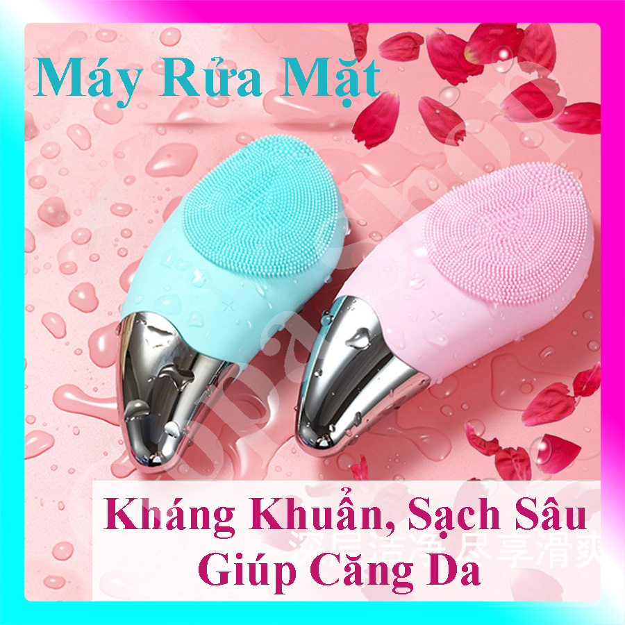 Máy Rửa Mặt Mini Máy Massage Mặt Đầy Đủ Chế Độ Rung Sử Dụng Pin, Sạc Usb dễ dàng