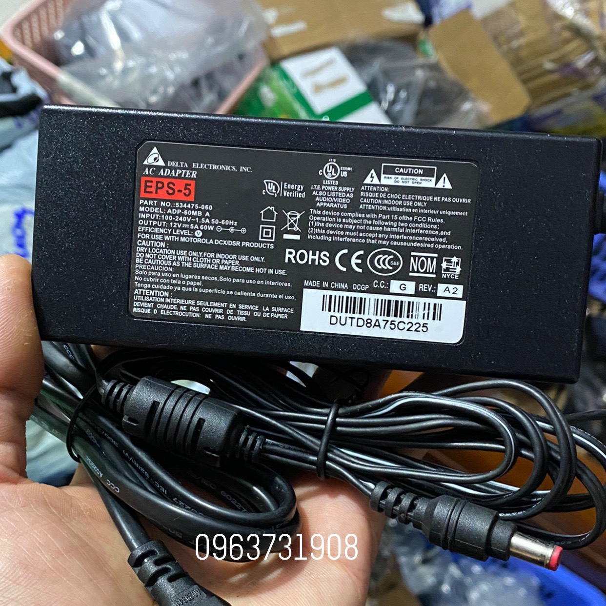 Cục nguồn 12v cho đầu ghi camera vantech bảo hành 12 tháng