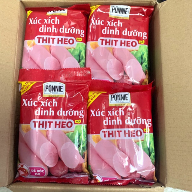 Xúc Xích Dinh Dưỡng Thịt Heo Ponnie gói 175g
