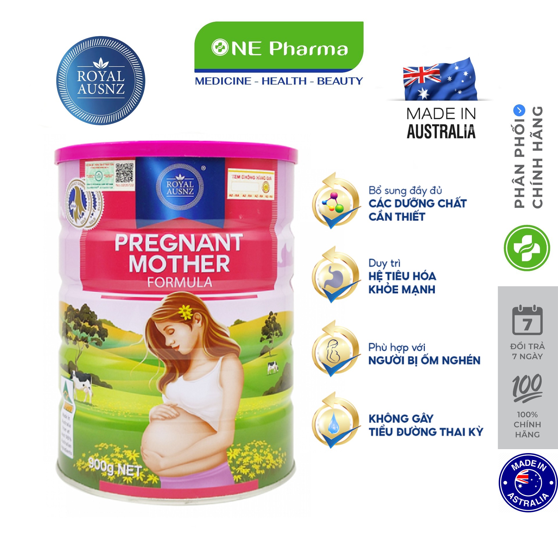 Sữa Bầu Royal Ausnz Úc Pregnant Mother Formula Dành cho phụ nữ mang thai