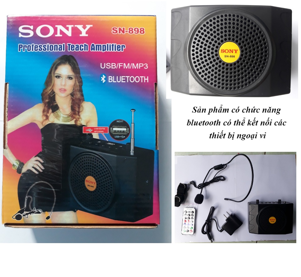 SONY - SN898 Loa trợ giảng , tiếp thị, bán hàng... công suất lớn, phụ kiện đầy đủ, hàng bán chạy thị trường