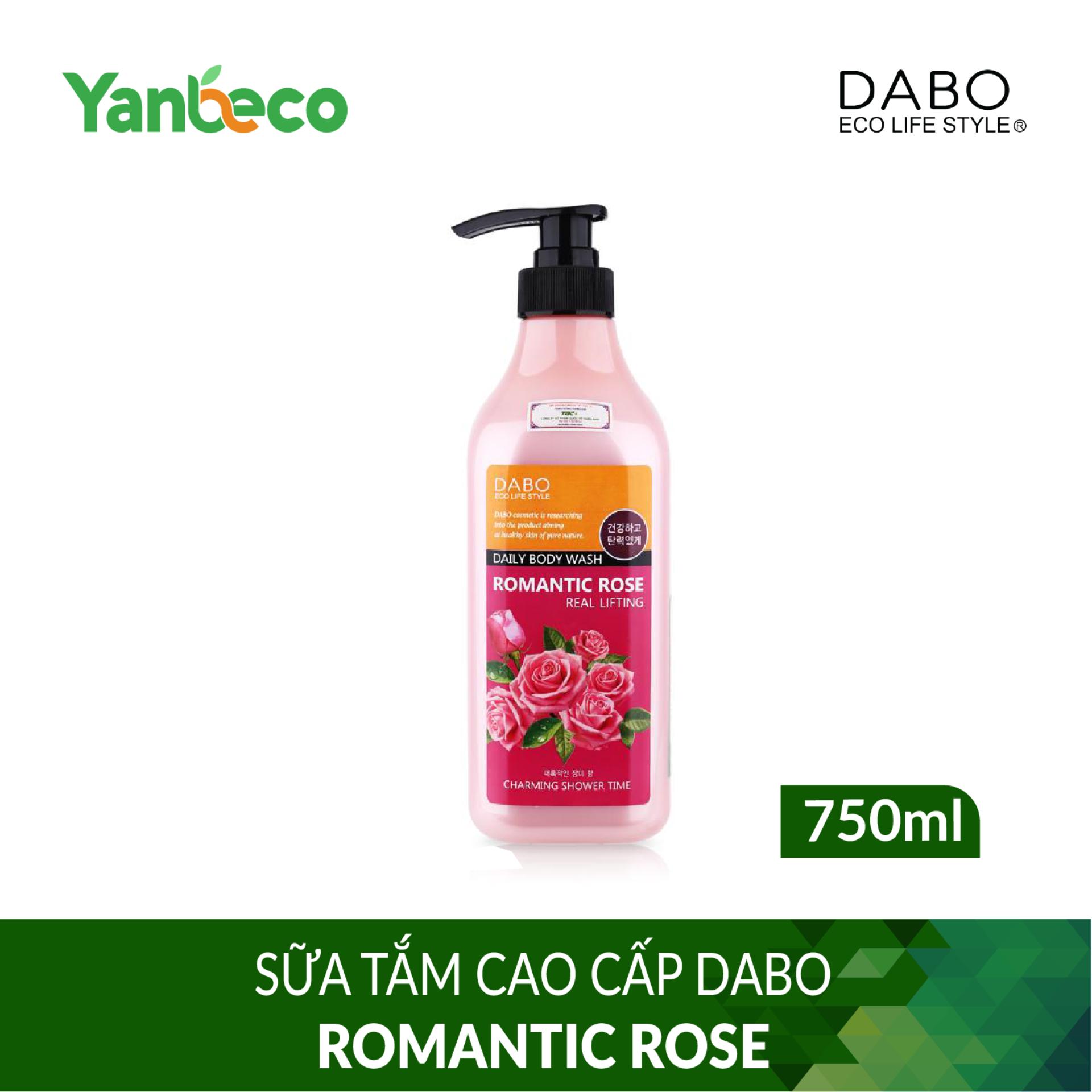 SỮA TẮM CAO CẤP DABO ROMANTIC ROSE 750ML