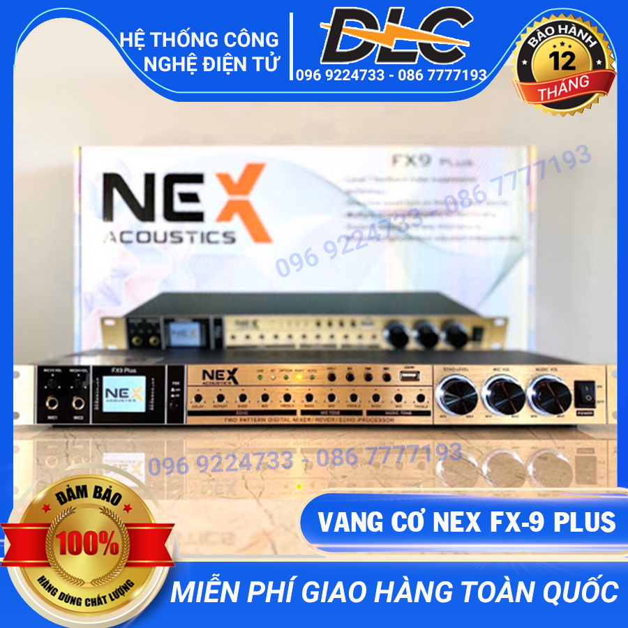 [HCM]( HÀNG CHÍNH HÃNG NHẬP KHẨU ) Vang Cơ NEX FX-9 Plus Karaoke Chuyên Nghiệp - Bản Cao Cấp Chống Hú Tự Động Màn Hình Les Hiển Thị Kết Nối Bluetooth Từ Xa Âm Bas-Treble Dày Dặn Cực Hay - Bảo Hành 12 Tháng