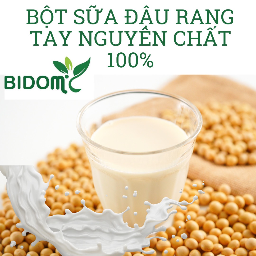 500g bột đậu nành nguyên chất thơm ngon bidomi