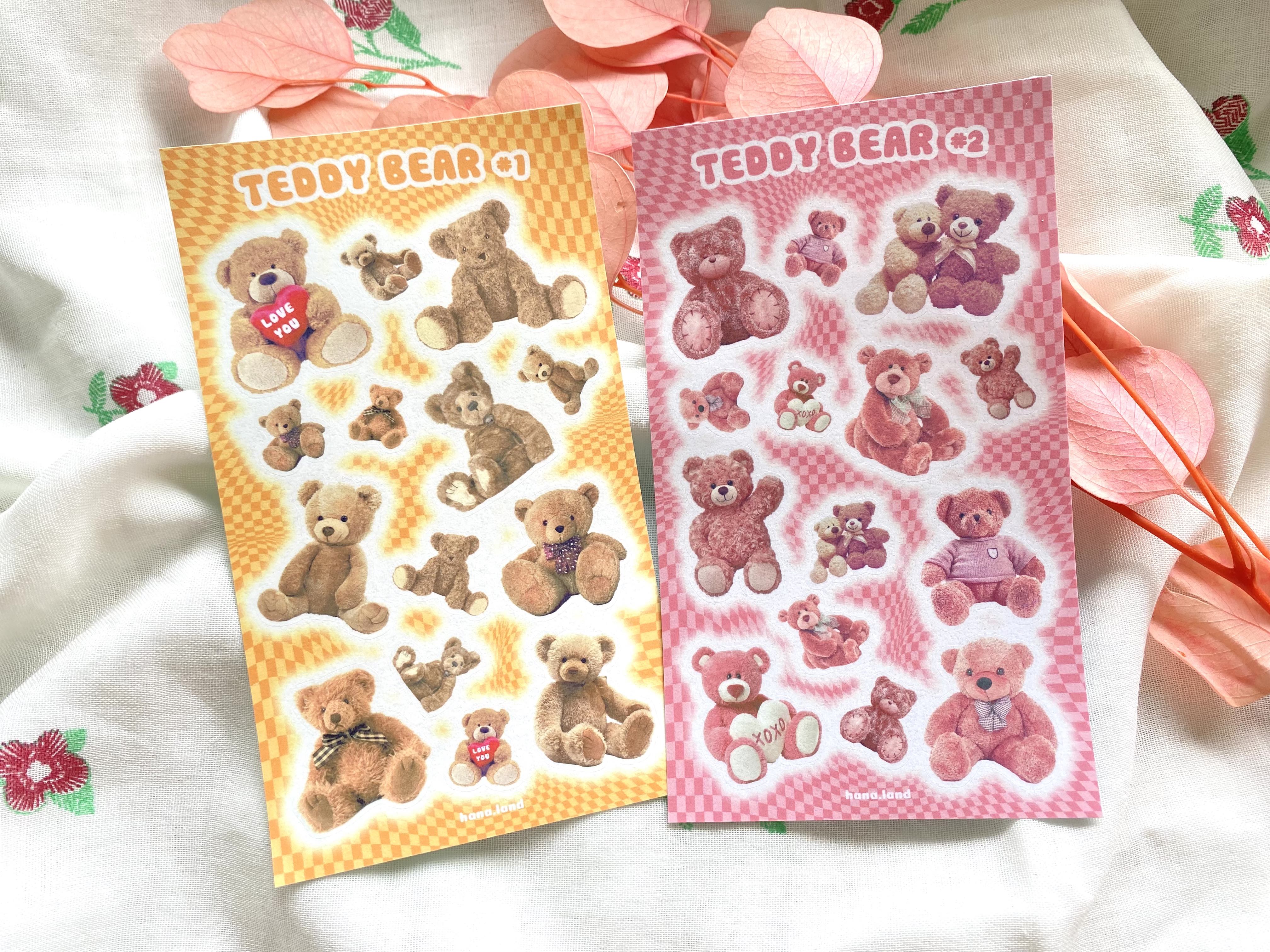 Sticker decal gấu bông Teddy Bear _ hanaland