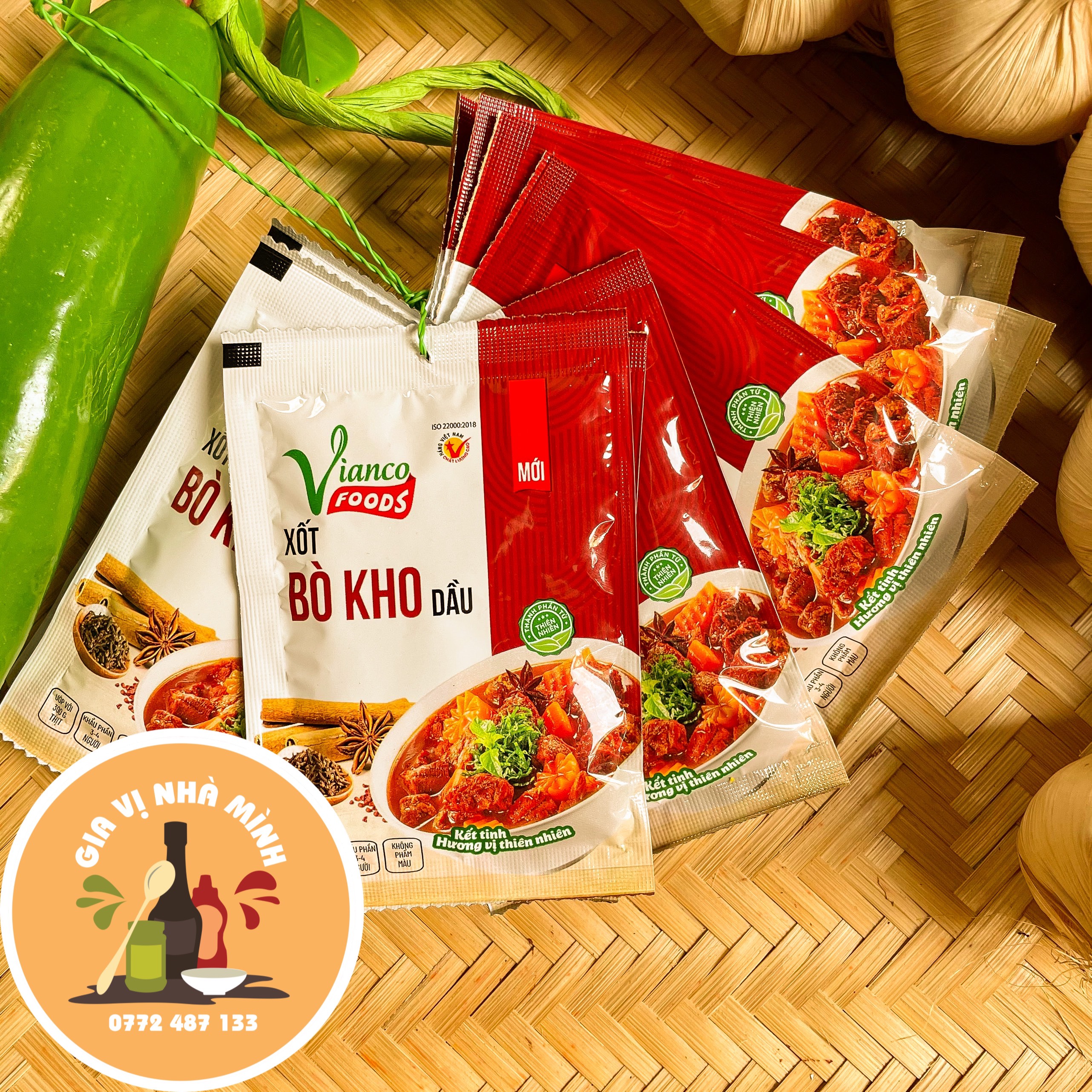 Sốt bò kho dầu vianco- gói 18gr