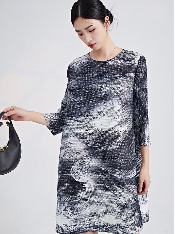 Mới Mã B3929 Giá 1790K Váy Đầm Liền Thân Dáng Dài Nữ Yureag Dáng Ôm Body  Gợi Cảm Sexy Hàng Mùa Hè Trung Niên Họa Tiết Hoa Cổ Chữ V Thời Trang