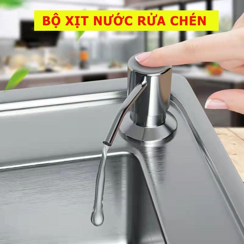 Vòi hút nước rửa chén, bộ vòi xịt nước rửa bát tự bơm hút dầu rửa bát thông minh ống dẫn dài 1,2m-MKS064