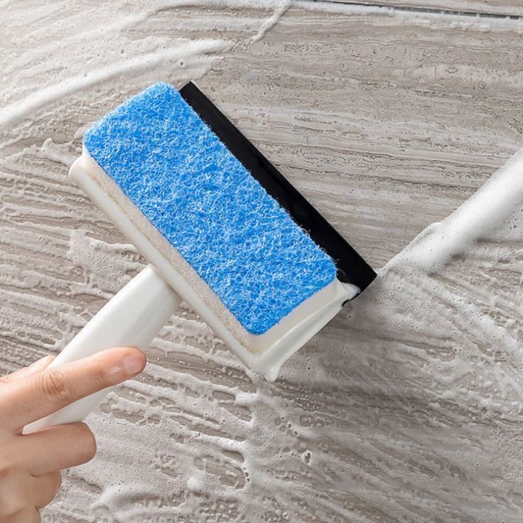 Chổi Lau Kính Cọ Rửa Đa Năng- Chổi Cọ Rửa Kiêm Gạt Nước