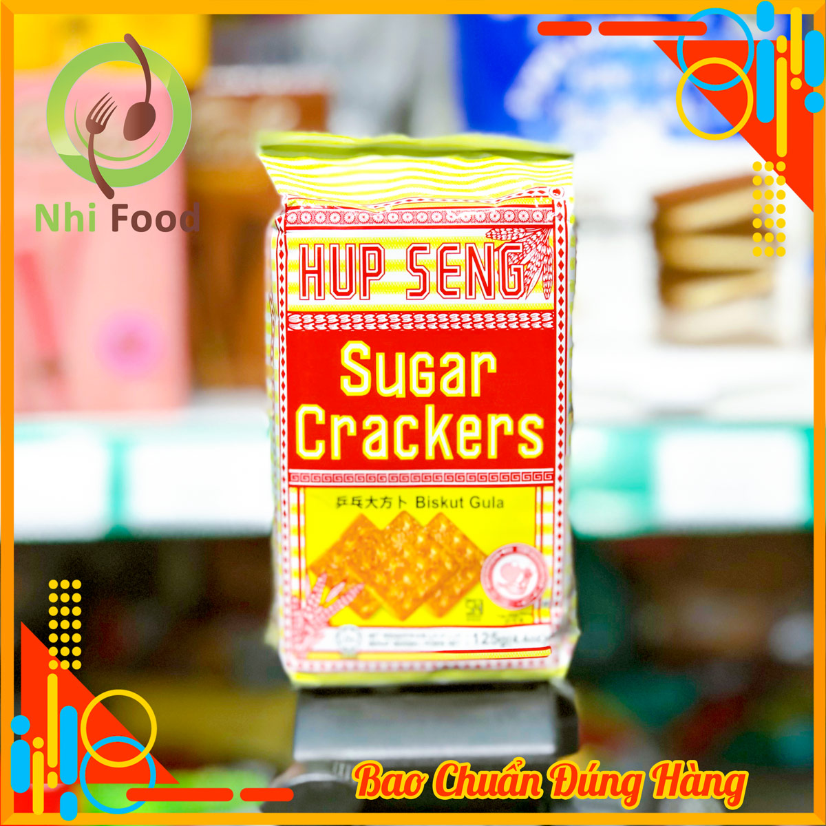 Bánh Ăn Kiêng Lúa Mạch Hup Seng Cream Crackers, Gói 125g