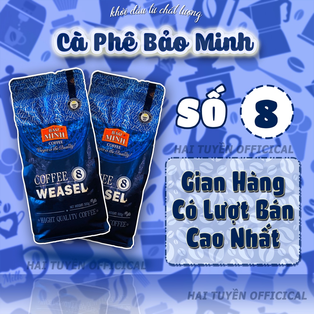 Cà phê bảo minh số 8 1 gói 500g