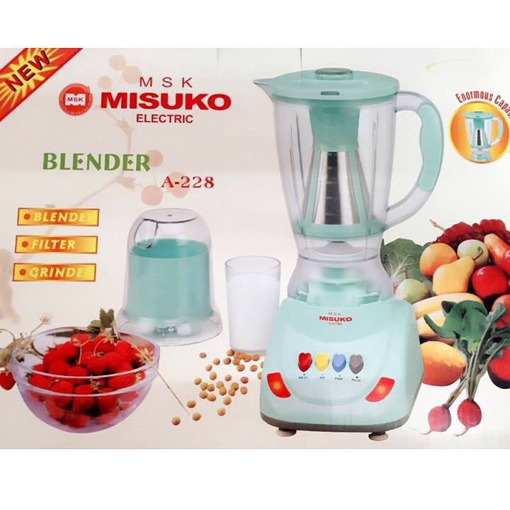 Máy xay sinh tố Misuko A-228 - xay sinh tố hiệu quả - giải pháp cho mua hè nóng bức - bảo hành 1 năm - lưỡi dao 4 chiều