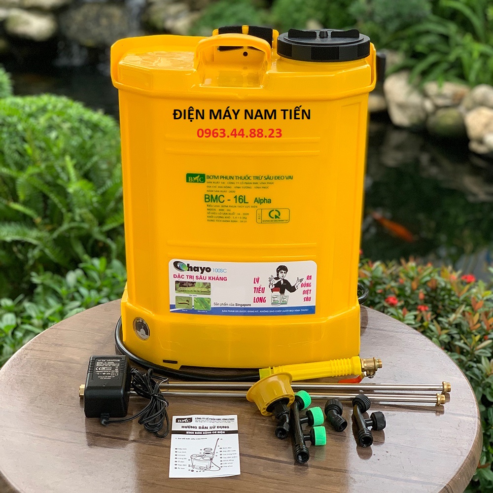 Bình xịt điện - bình bơm điện động cơ bmc 16l alpha