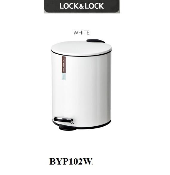 Thùng rác Lock&Lock sơn tĩnh điện có đạp chân 5 lít BYP102