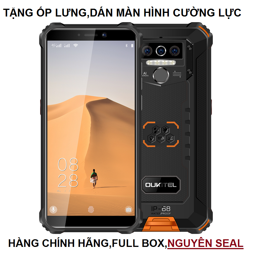 [HCM]Oukitel Wp5 Pro(ram 4gb,rom 64gb,pin 8.000mAh,chống nước chống va đập)