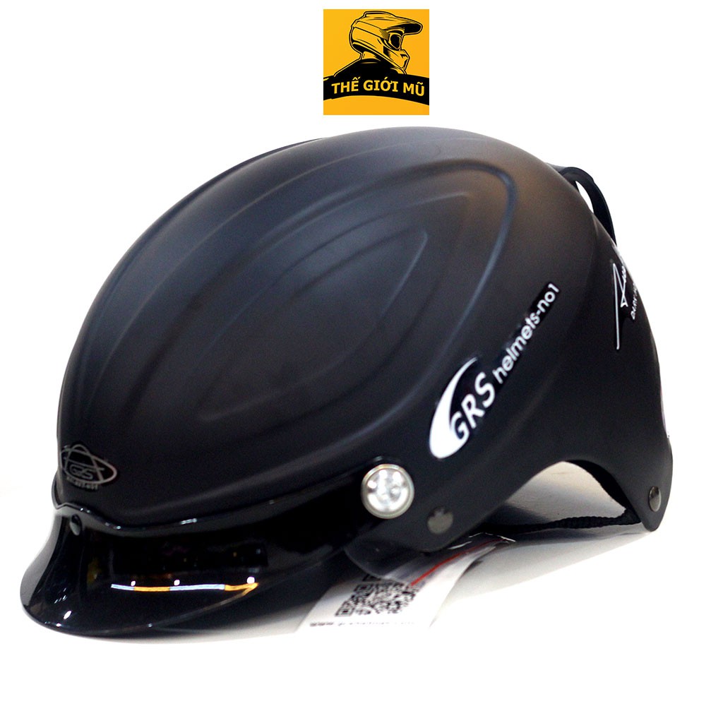  Mũ bảo hiểm nửa đầu size to cho nam GRS A860 lưỡi trai bảo hành 1 năm 