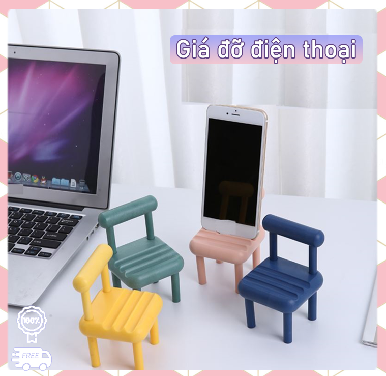 Giá đỡ điện thoại để bàn hình ghế ngồi đa năng, Giá đỡ điện thoại, giá đỡ điện thoại di động hình chiếc ghế