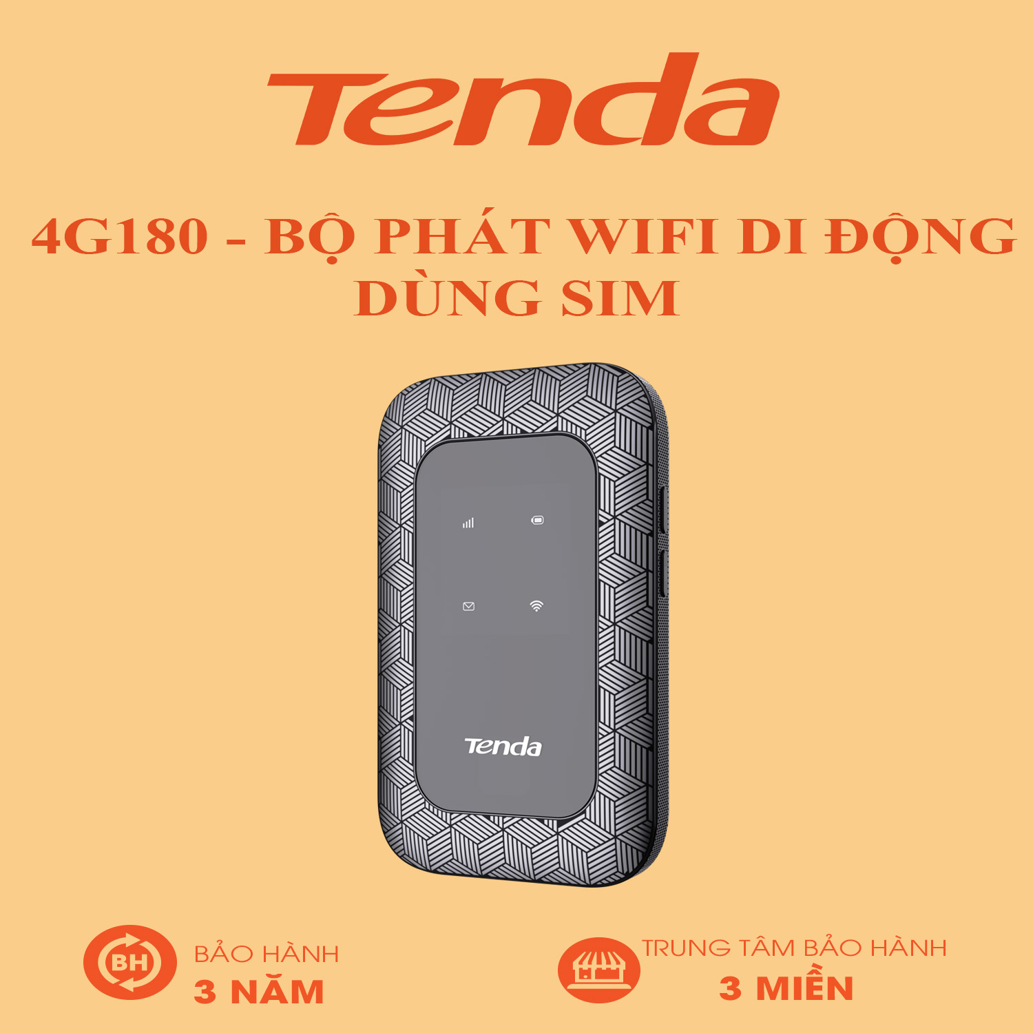 Tenda 4g180 - 4g lte-advanced pocket mobile wi-fi router