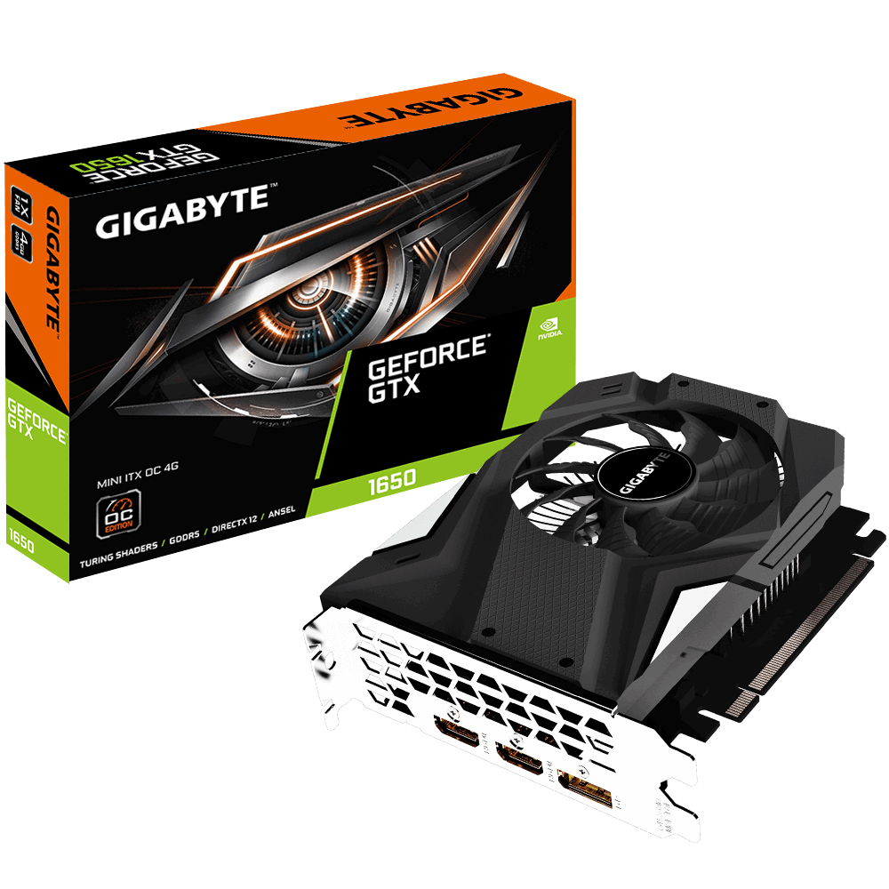 [Trả góp 0%]Card màn hình GIGABYTE GeForce GTX 1650 Mini ITX OC 4GB GDDR5
