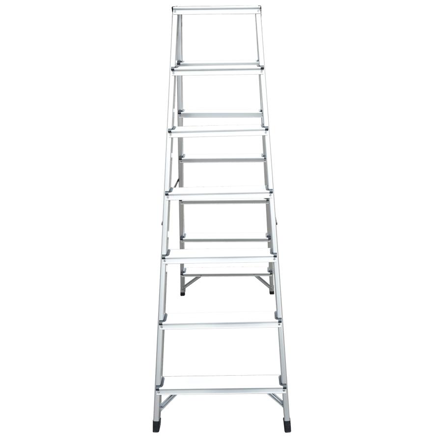 Thang nhôm chữ a 2x7 bước bậc dẹt kowon kaa141460