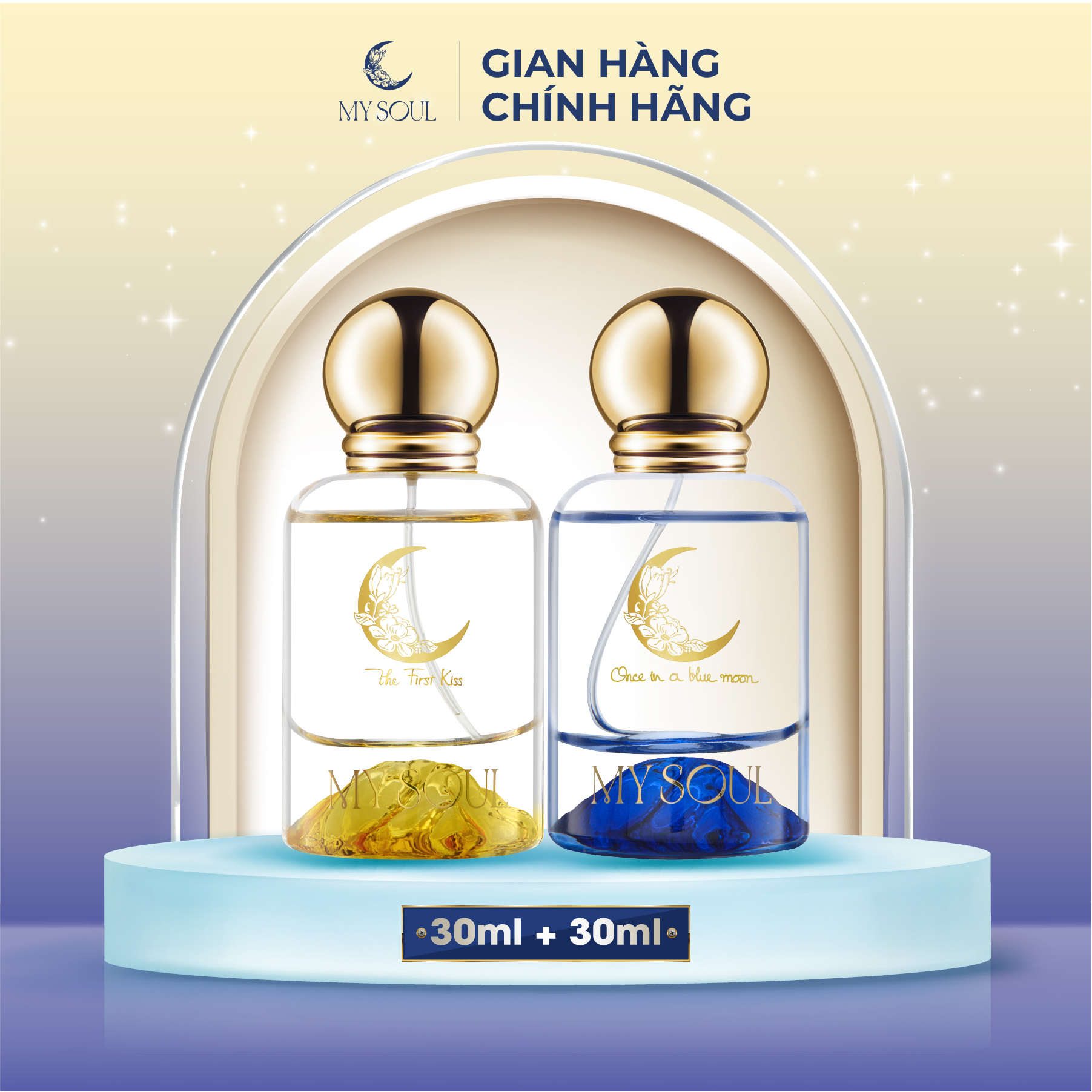 Nước Hoa My Soul Mỹ Tâm - Phiên Bản Combo 30ML Combo No.01 The First Kiss & No.02 Once In A Blue Moon