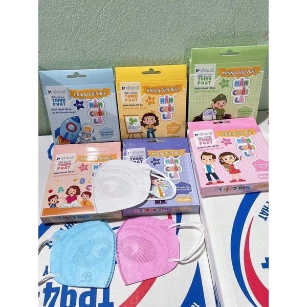 Khẩu trang Mầm chồi lá Thịnh Phát cho bé (hộp 10 chiếc)