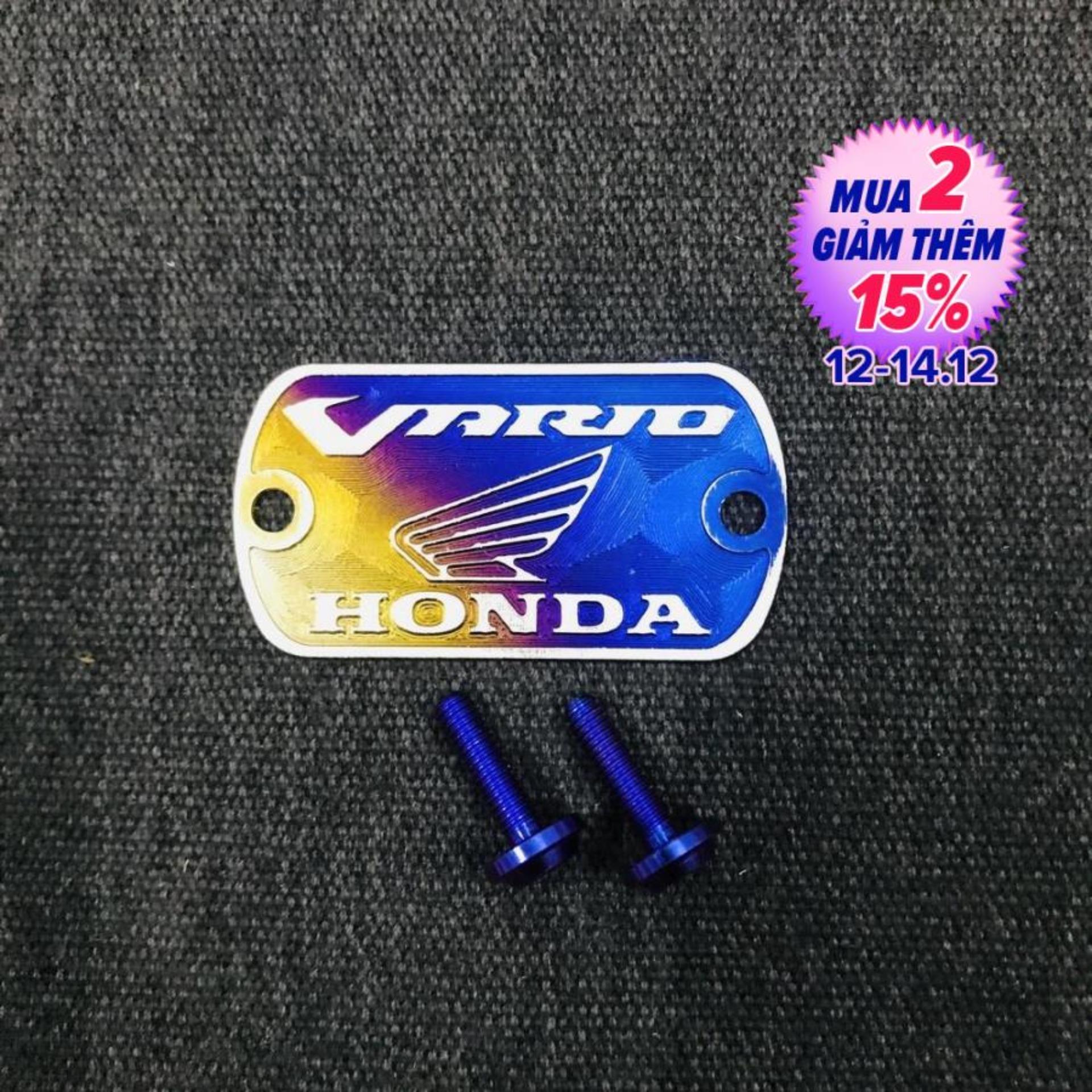 [HOT 2019] NẮP BÌNH DẦU TITAN VARIO KÈM 2 ỐC GR5 MÀU TITAN