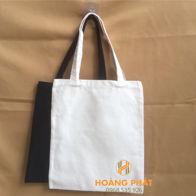 Túi vải bố, túi canvas Mộc vân điểm không khóa
