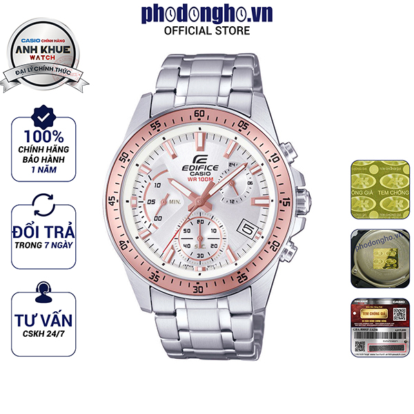 Đồng hồ edifice chính hãng casio anh khuê efv-540d-7bvudf