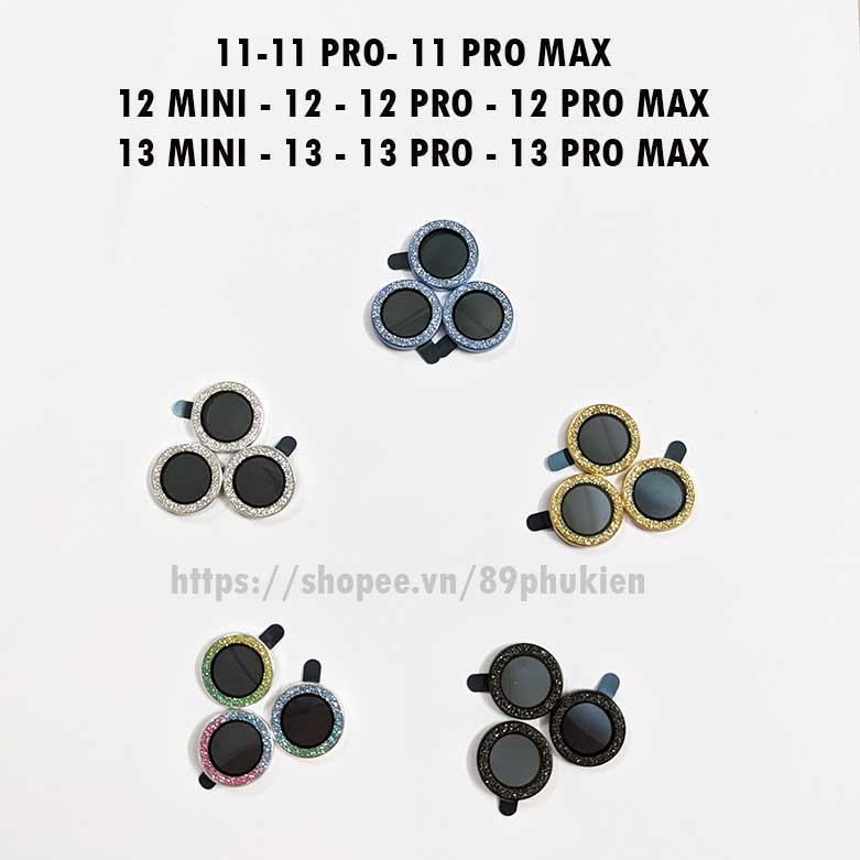 Bộ dán bảo vệ camera nhũ cho iphone 11/ 11 pro/ 11 pro max/ 12/ 12 pro/ 12 pro max/13 mini/ 13/ 13 pro/ 13 pro max