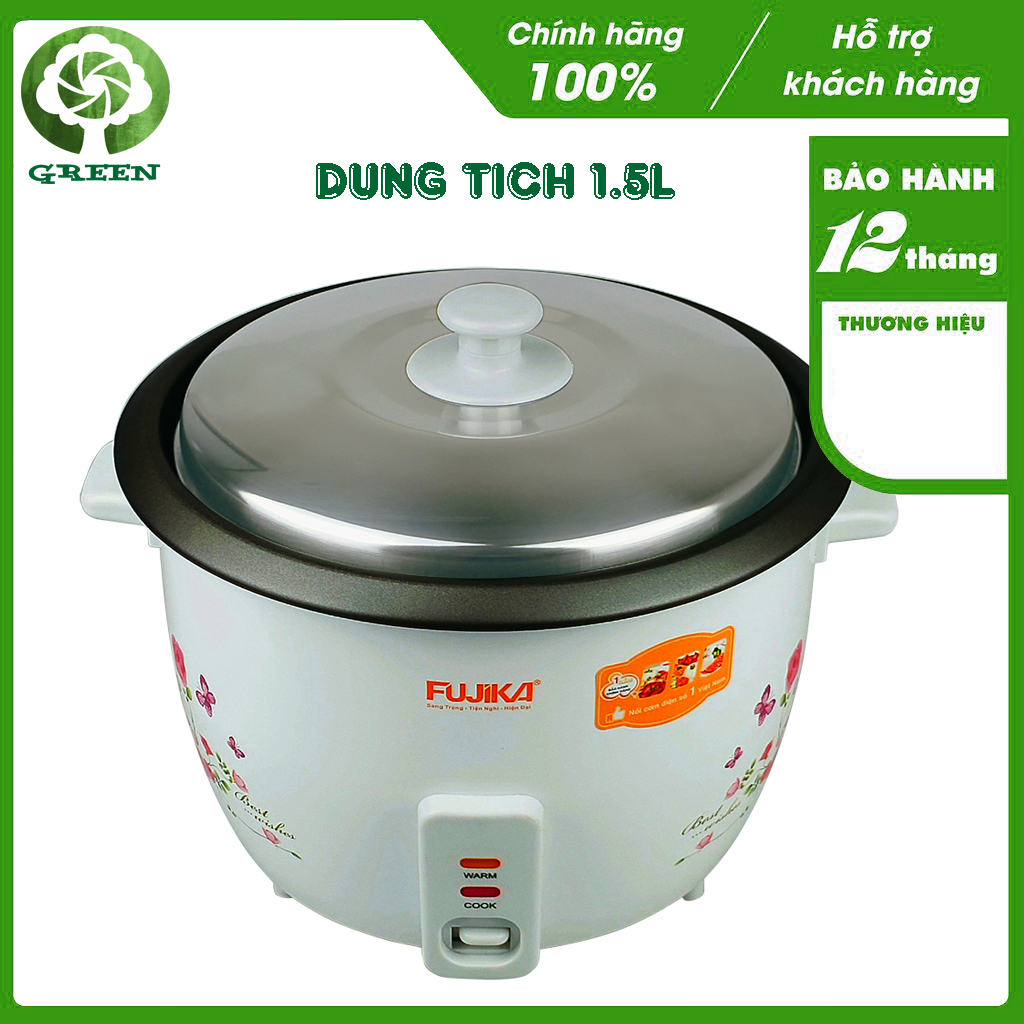 Nồi cơm điện nắp rời 1.5l fujika fj-nc1501 cho gia đình 2 - 4 người ăn - fj-nc1801 - fj-nc1801