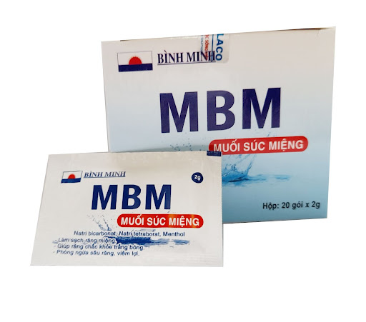 Muối súc miệng mbm hộp 20 gói