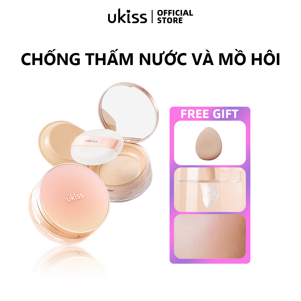 Ukiss phấn trang điểm dạng lỏng phấn khô không trang điểm chống mồ hôi chống thấm nước lâu trôi kiềm dầu phấn da dầu