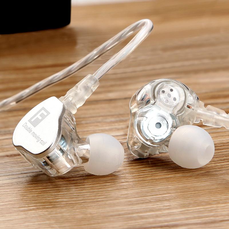 Tai Nghe Nhét Tai Double Moving Coil F Bản Có Mic - Âm Thanh HiFi