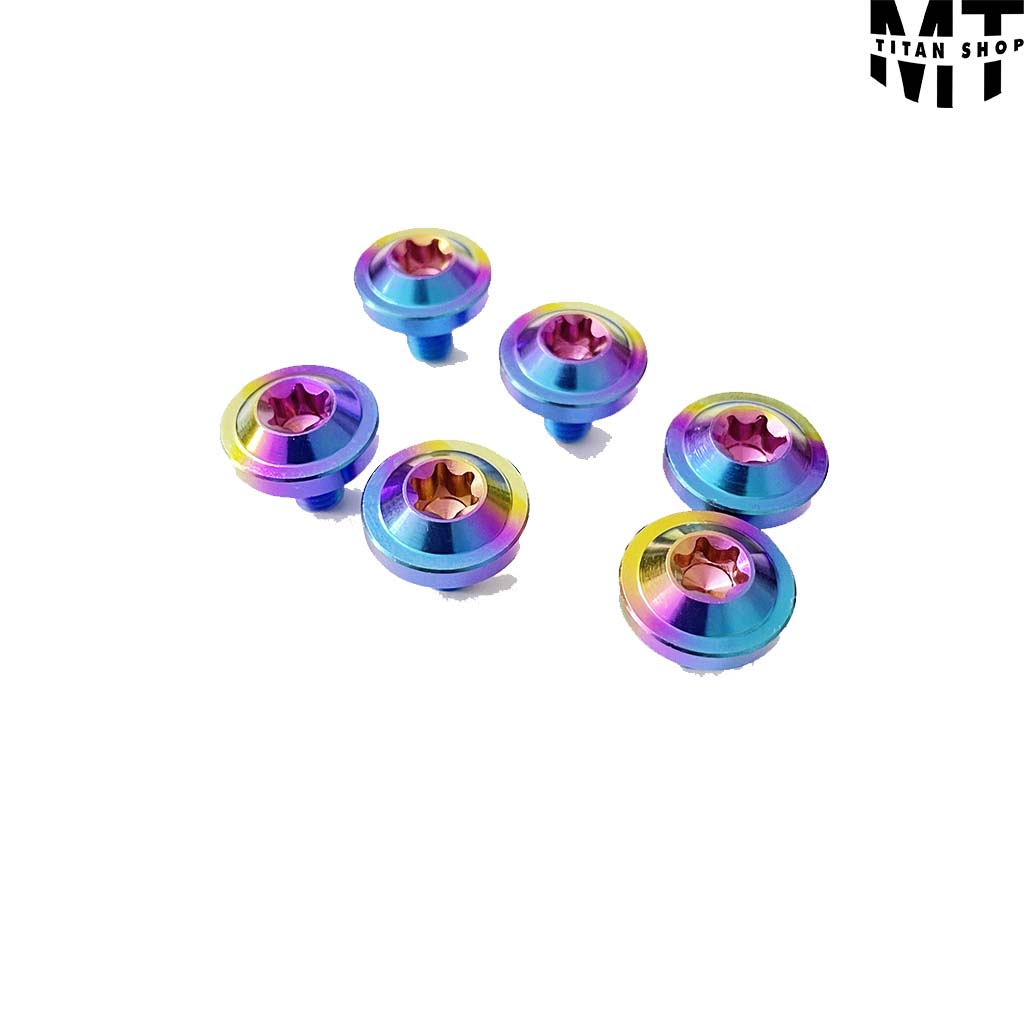[HCM]ỐC TITAN 6li10 DÙ TO DÀY Màu Cầu Vồng Bắt Cate/Nón Bảo Hiểm/Hộp Xích...-MTS